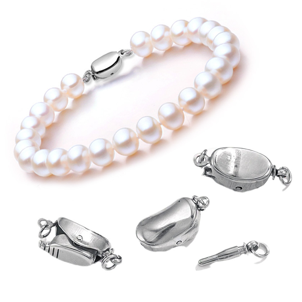 Jewelry Making Hardware - 5 قطعة التيتانيوم الصلب قلادة أبازيم