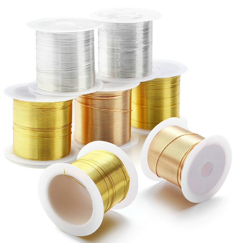 Jewelry Making Thread - 0.3-1.0 مللي متر مجوهرات الأسلاك النحاسية