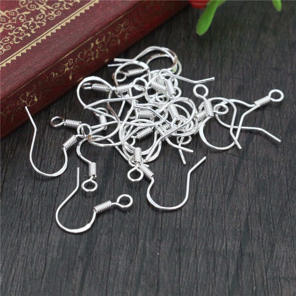 Jewelry Making Hardware - 50 خطافات و 16 شماعة مطلية
