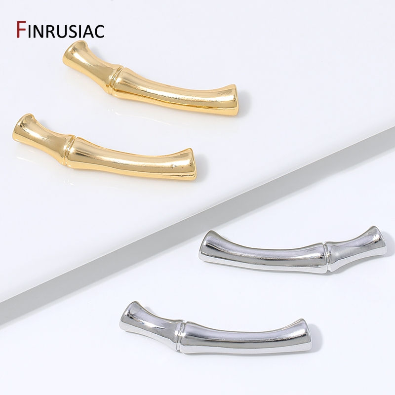 Crimp Bead Tube - خرز فاصل من النحاس المطلي بالذهب