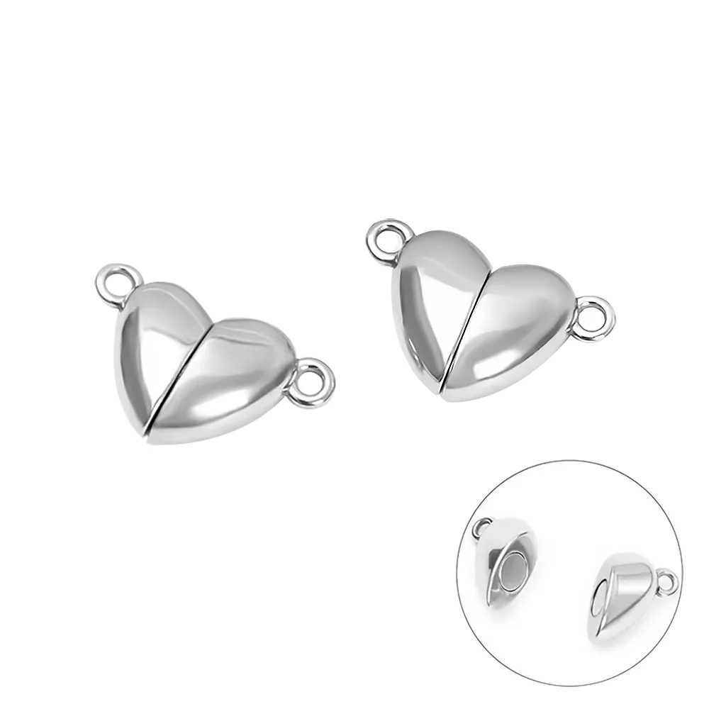 Jewelry Making For Couples - مشابك مغناطيسية متصلة بقلب الحب ،