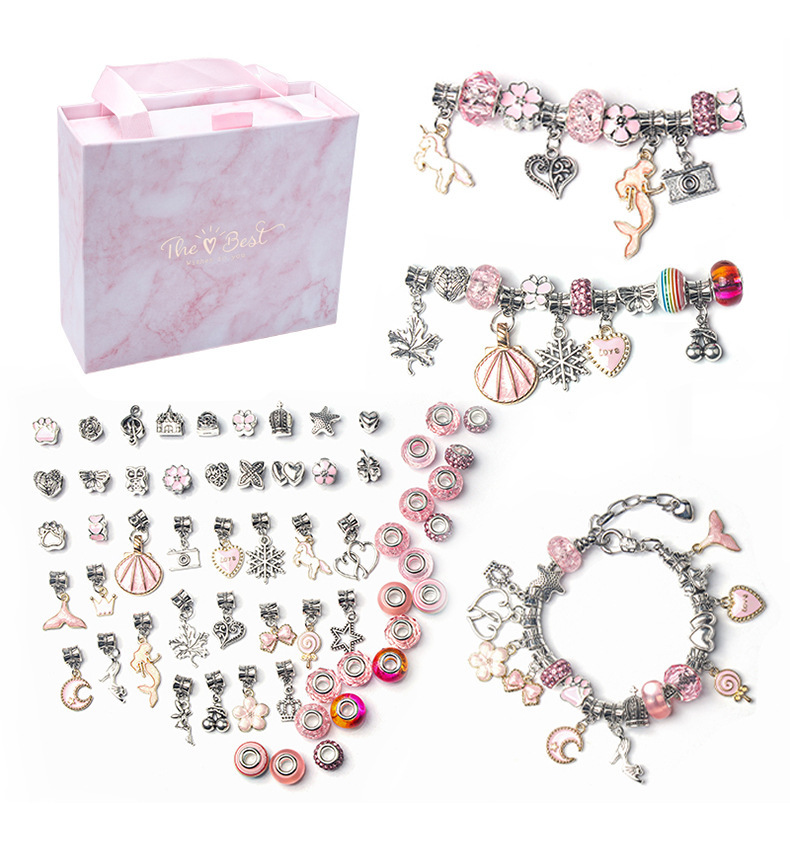 Jewelry Making Kit For Kids - حبات حروف مضفرة سهلة لصنع المجوهرات