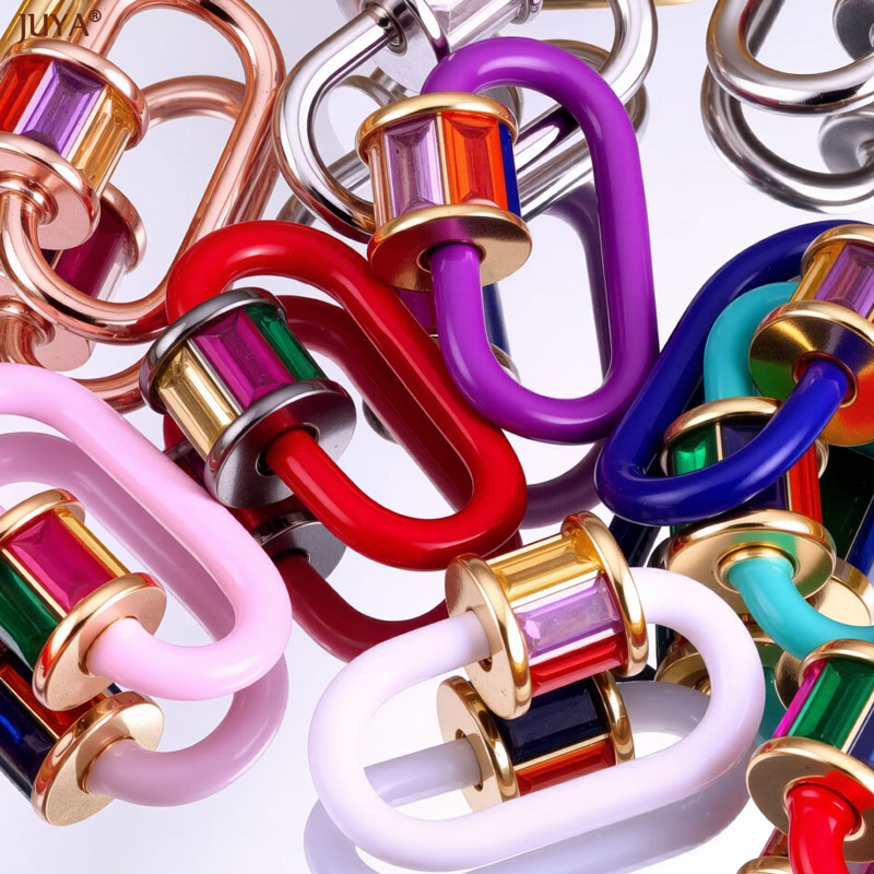 مشبك كاربينر من المينا الكريست - مراجعة Jewelry Making Hardware وسعره