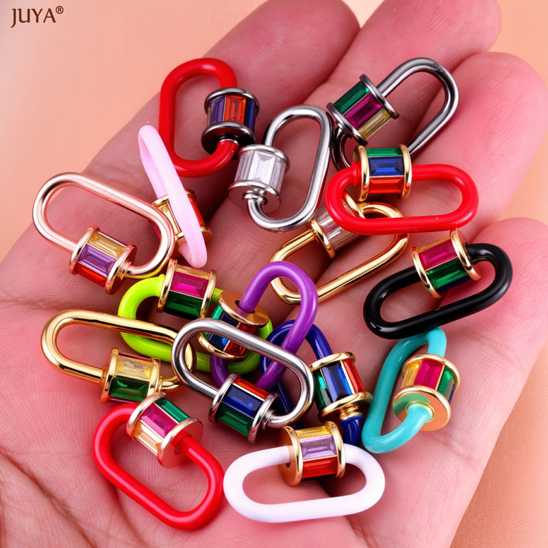 مشبك كاربينر من المينا الكريست - مراجعة Jewelry Making Hardware وسعره