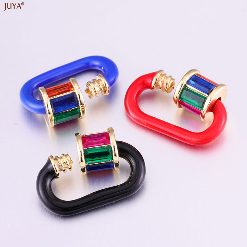 مشبك كاربينر من المينا الكريست - مراجعة Jewelry Making Hardware وسعره