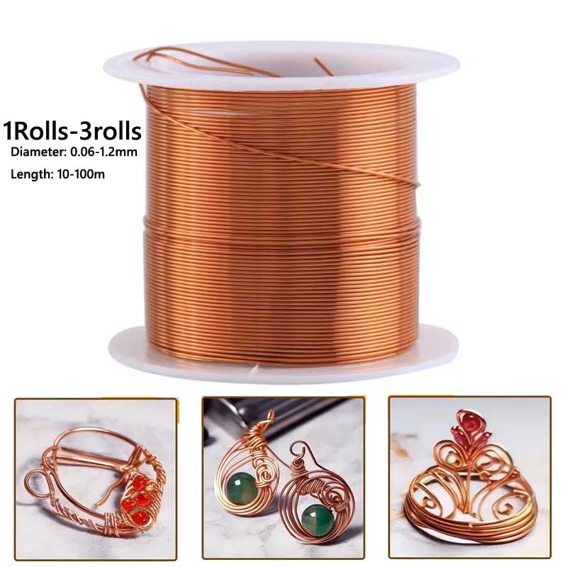 1-3 لفة الأسلاك النحاسية الناع - مراجعة Jewelry Making Thread وسعره