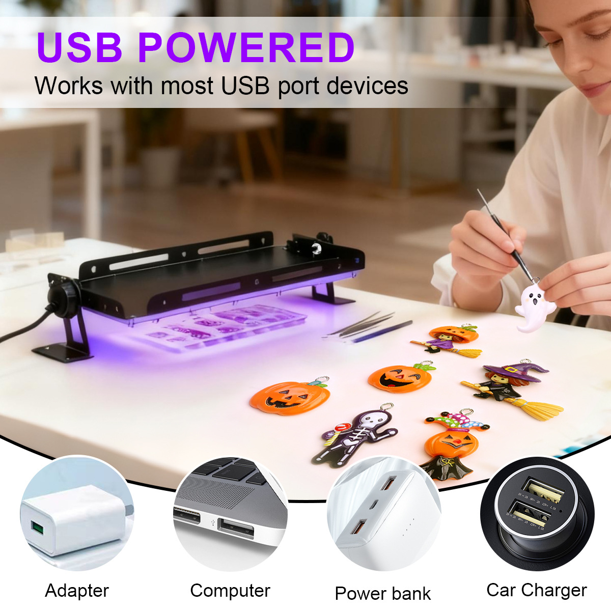 مصباح LED UV محمول لمعالجة الر - مراجعة Jewelry Making Dc وسعره