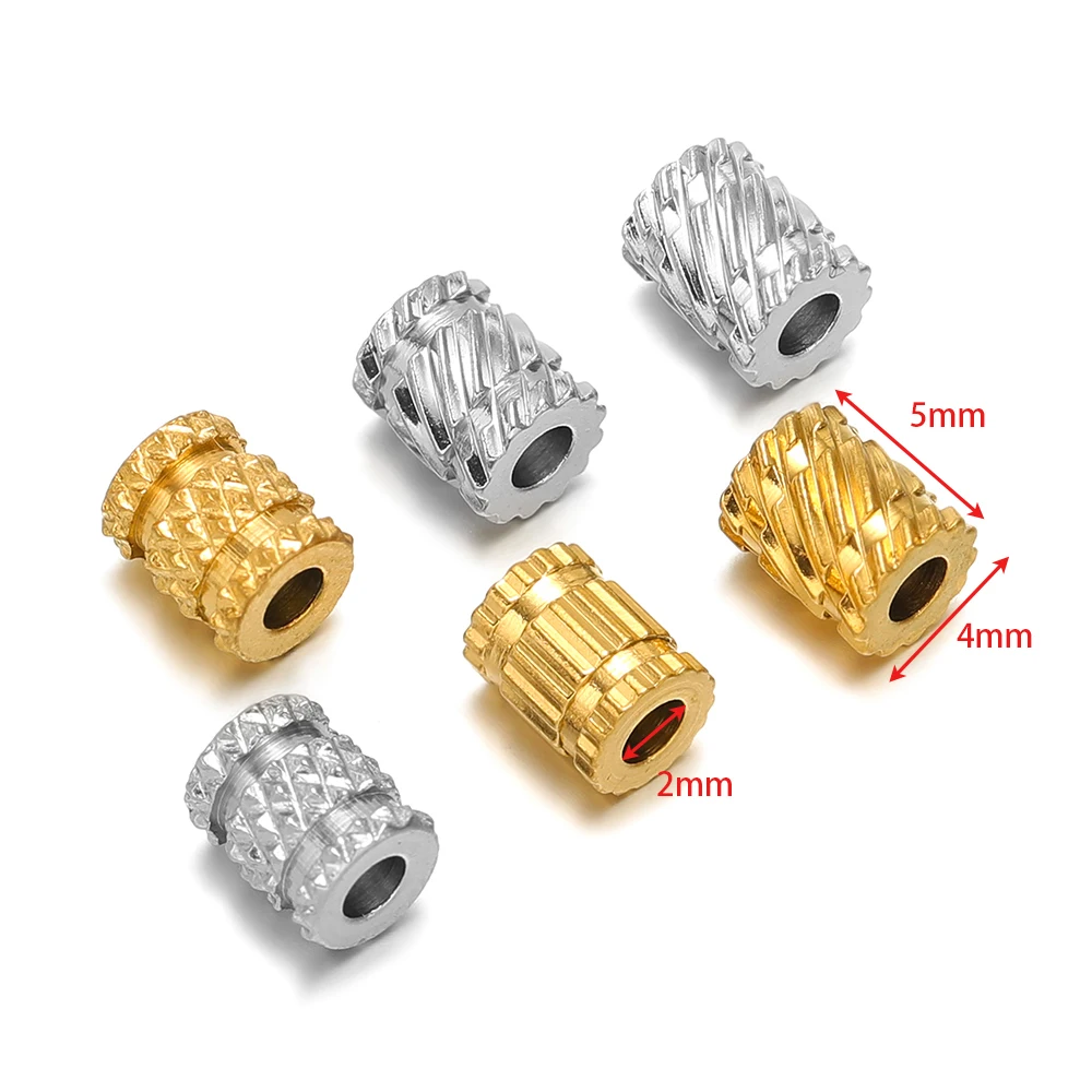 20 قطعة PVD الذهب الفولاذ المق - مراجعة Crimp Bead Tube وسعره