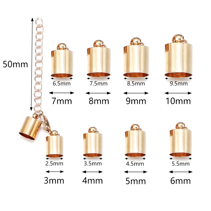10 مجموعات الجلود الحبل نهاية  - مراجعة Jewelry Making Hardware وسعره