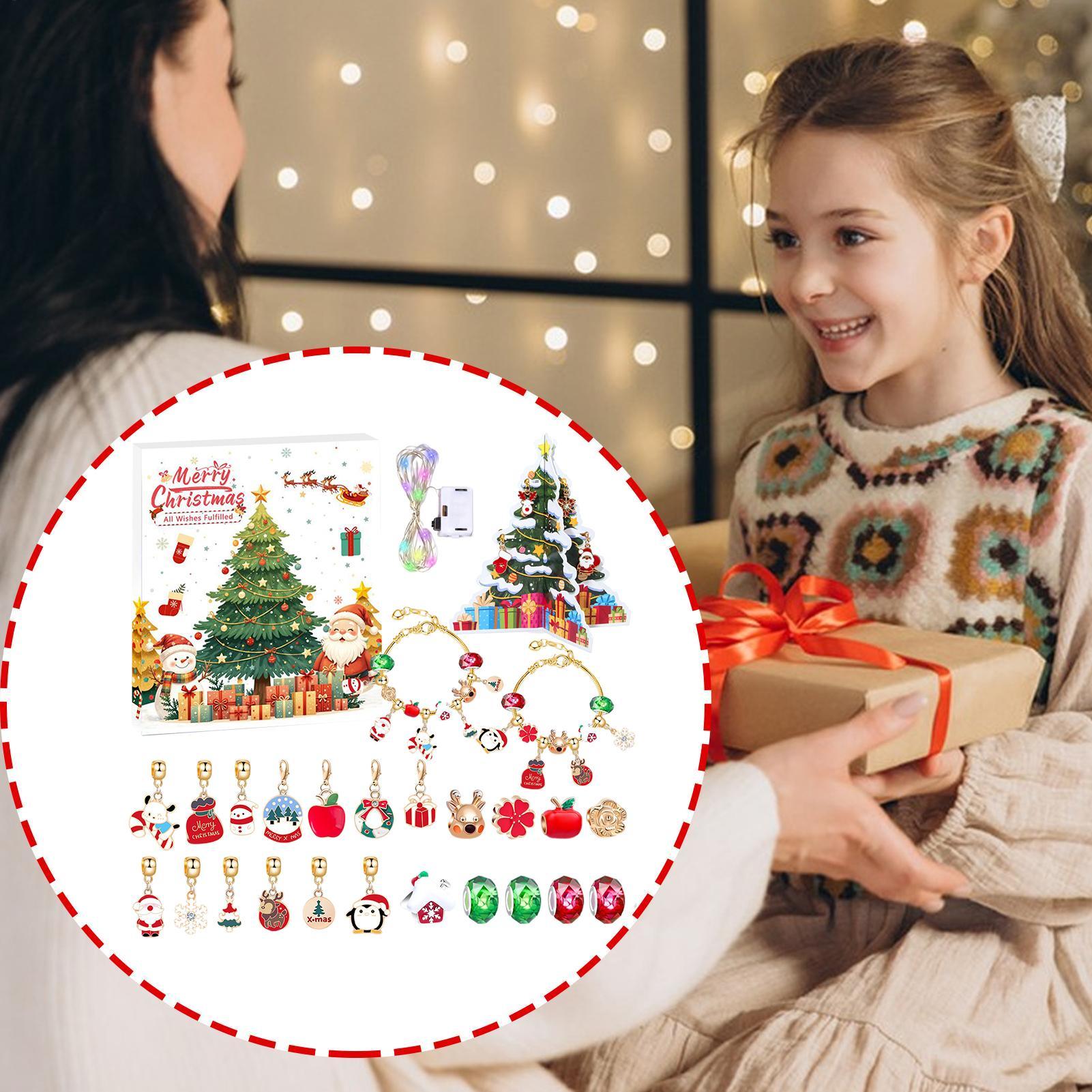 التقويم مجيء سحر عيد الميلاد ا - مراجعة Jewelry Making Kit For Kids وسعره