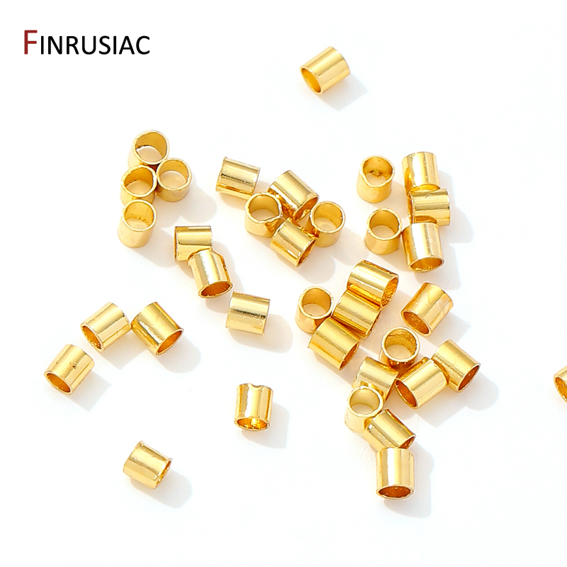 18K مطلية بالذهب النحاس أنبوب  - مراجعة Crimp Bead Tube وسعره