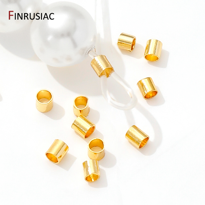18K مطلية بالذهب النحاس أنبوب  - مراجعة Crimp Bead Tube وسعره