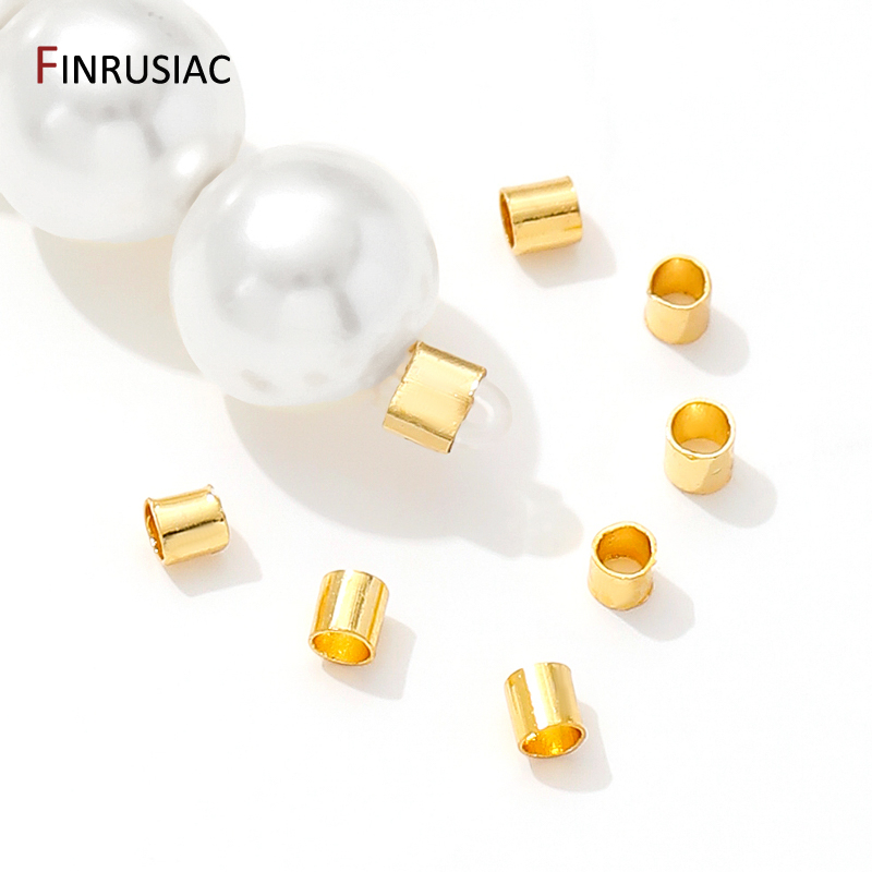 18K مطلية بالذهب النحاس أنبوب  - مراجعة Crimp Bead Tube وسعره
