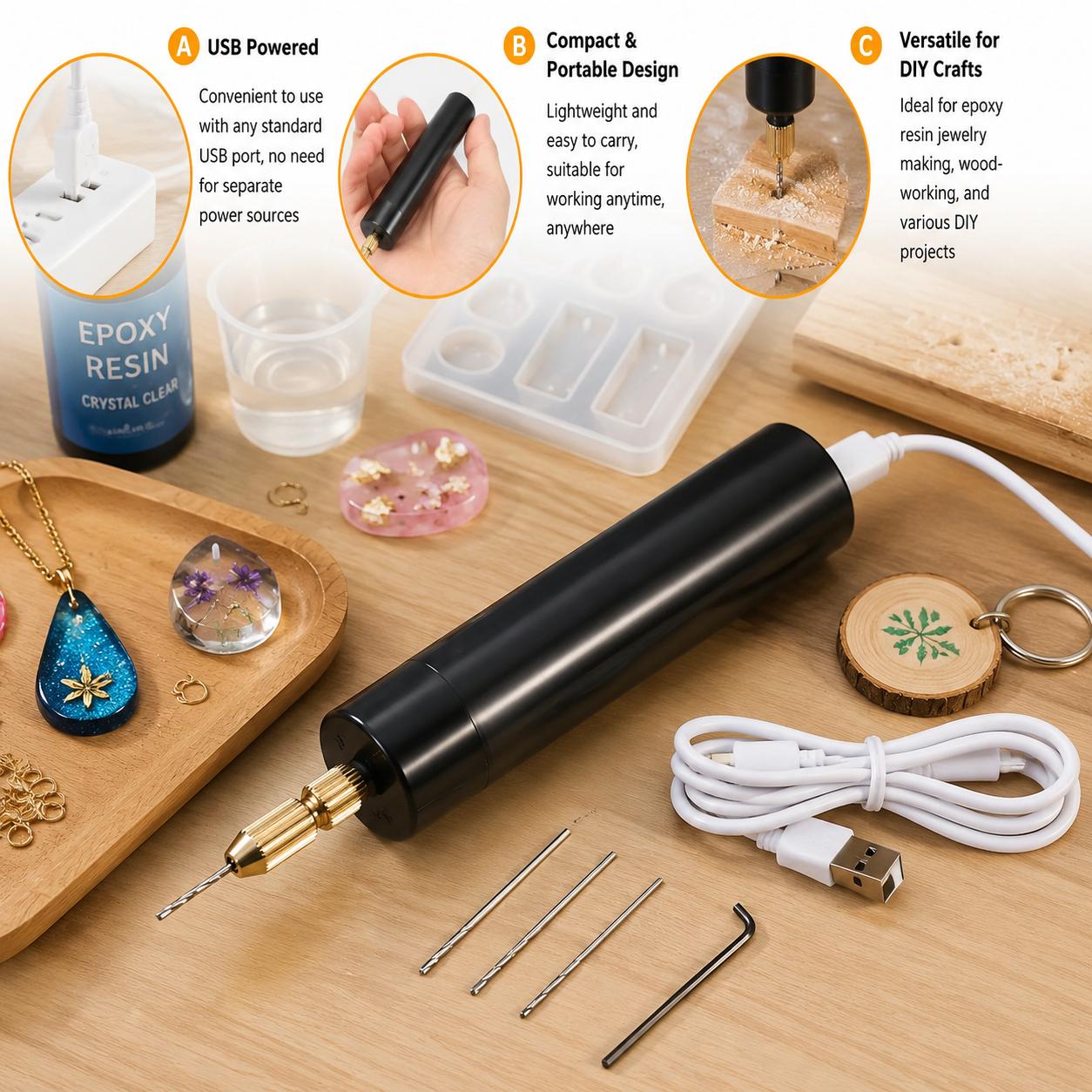 مثقاب كهربائي صغير يعمل بالـ U - مراجعة Jewelry Making Dc وسعره