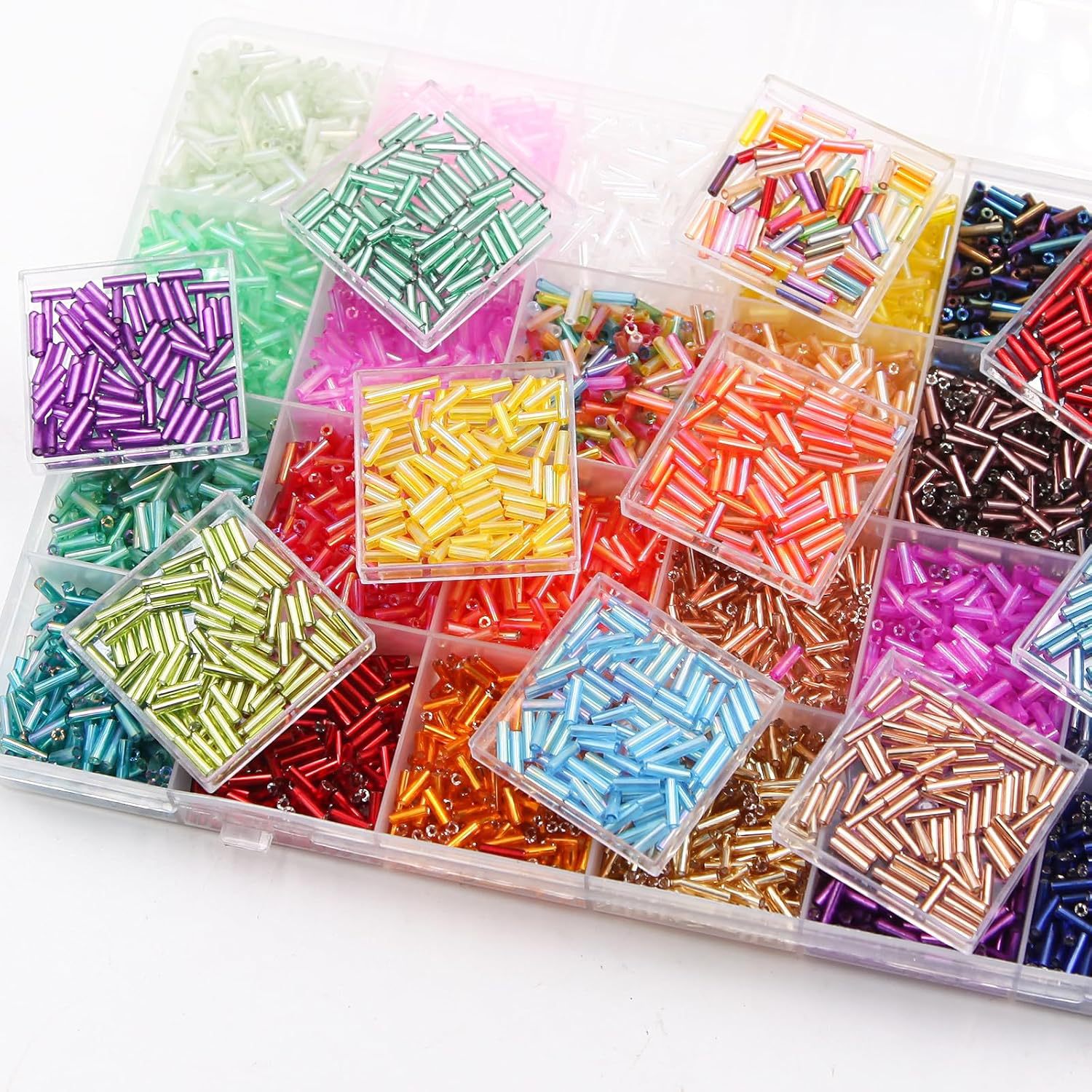 حوالي 6720 قطعة/صندوق من الخرز - مراجعة Crimp Bead Tube وسعره