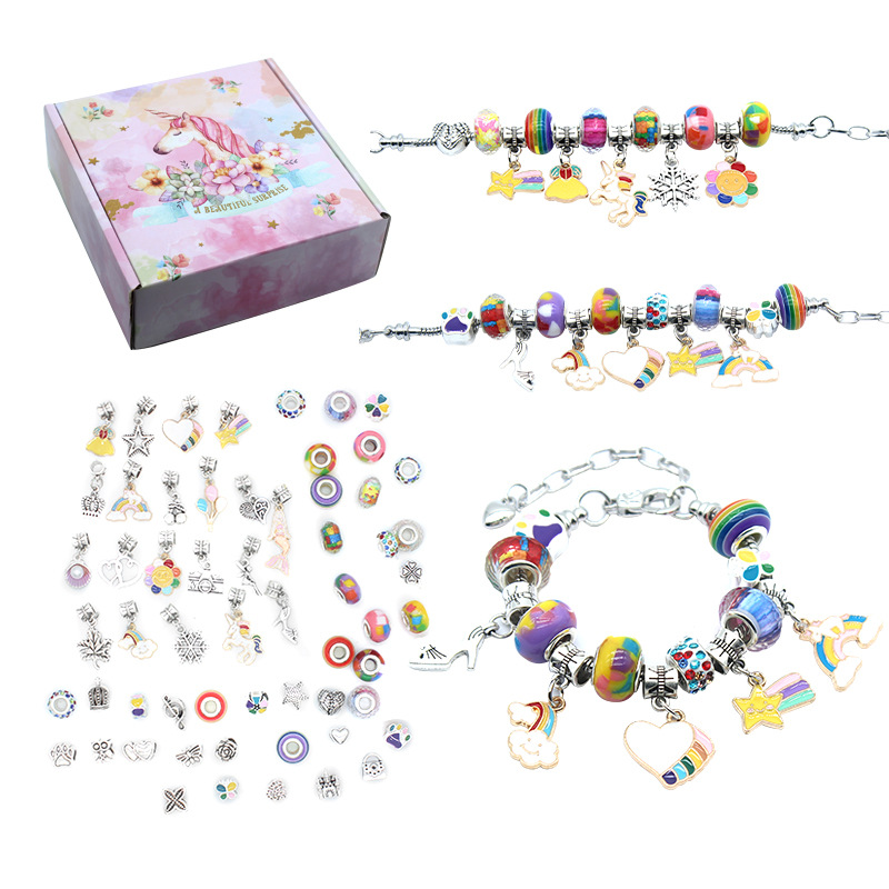 حبات حروف مضفرة سهلة لصنع المج - مراجعة Jewelry Making Kit For Kids وسعره