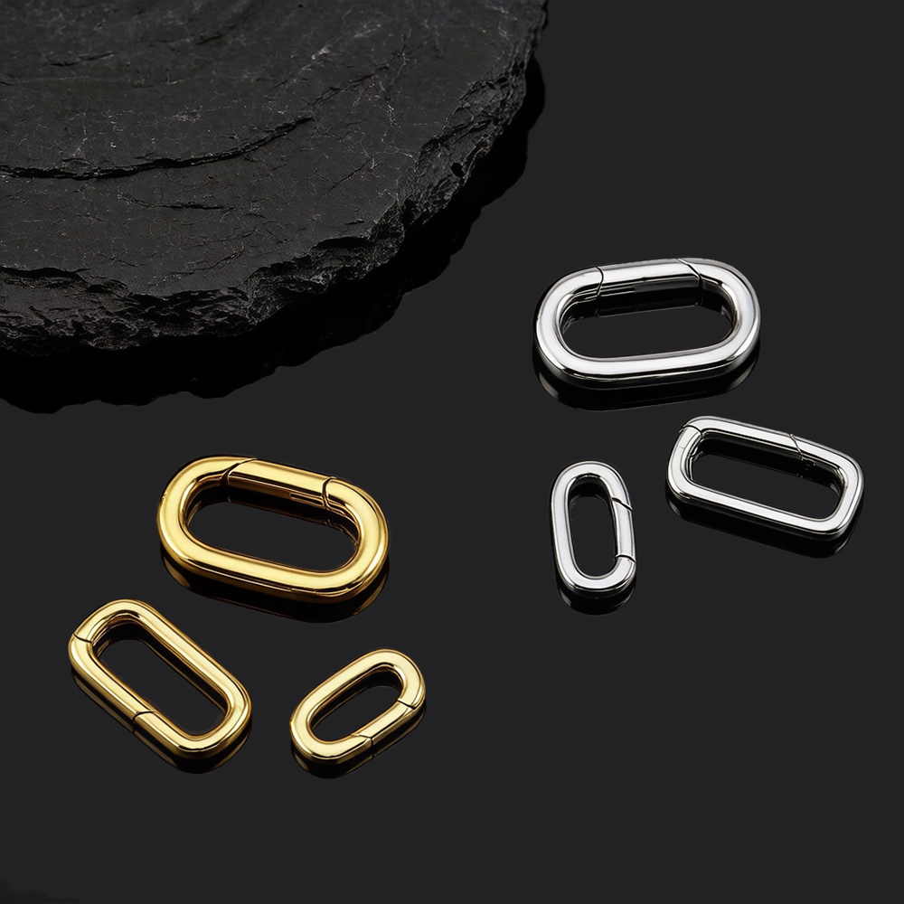 قطعتان من مشابك قلادة بيضاوية  - مراجعة Jewelry Making Hardware وسعره