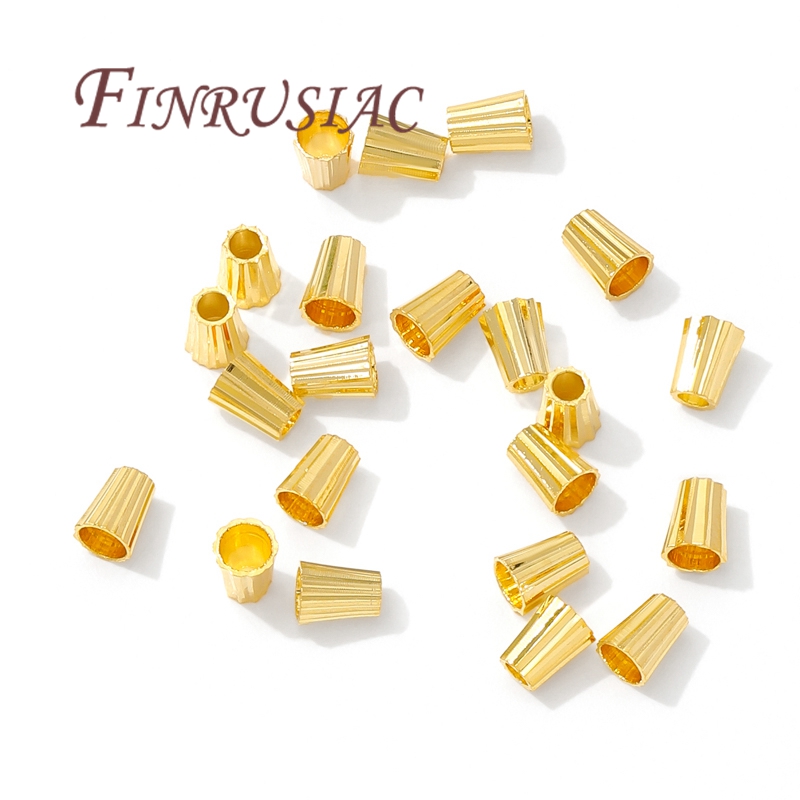 18K مطلية بالذهب النحاس أنبوب  - مراجعة Crimp Bead Tube وسعره